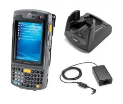 Комплект. Терминал сбора данных Motorola (Symbol) MC70 2D сканер, цветной сенсорный, WiFi, подставка для зарядки и передачи данных USB, блок питания