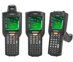 Zebra MC3190-SL3H04E0A, Терминал MC3190:802.11 a/b/g, Bluetooth, Full Audio, Straight Shooter, 1D Laser SE950, Color-touch display, 38 Key, High Capac
