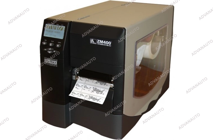 Принтер этикеток термотрансферный Zebra ZM400 (ZM400-2001-5400T) 200 dpi, 104 мм, Ethernet, USB, отделитель, смотчик полноразмерный фото 1