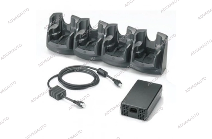 Подставка 4 слота CRD7000-4000ER коммуникационная, зарядная, Ethernet для MC70XX, MC75, MC75A, Zebra фото 1
