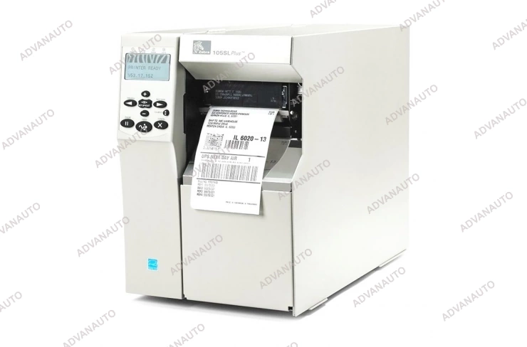 Принтер этикеток термотрансферный Zebra 105SL Plus, 203 dpi, 305 мм/c, 104 мм, USB, Ethernet фото 2