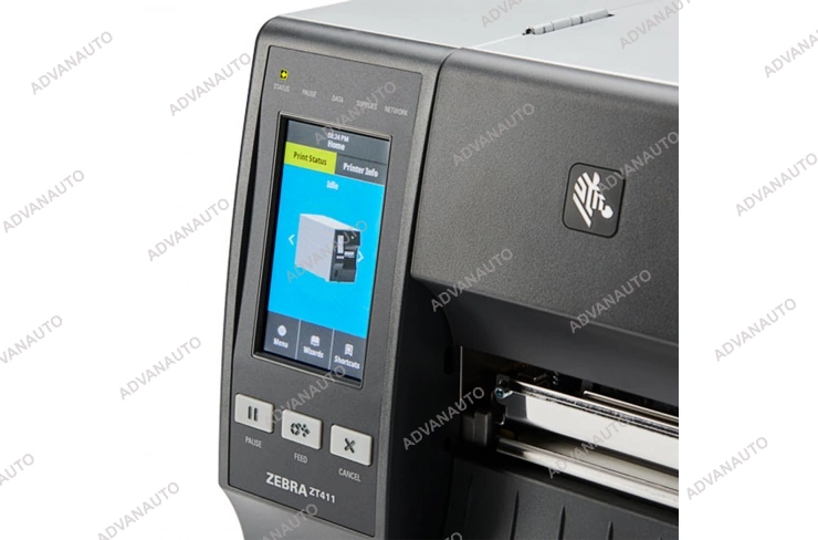 Принтер этикеток термотрансферный Zebra ZT411 (ZT41143-T410000Z), 300 dpi, 104 мм, Ethernet, USB, смотчик, отделитель фото 3