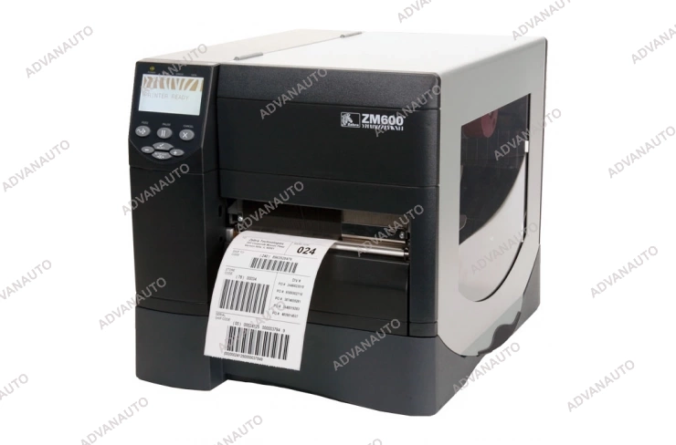 Принтер этикеток термотрансферный Zebra ZM600 (ZM600-3001-5100T) 300 dpi, 203 мм/c, до 168 мм, Ethernet, USB, отделитель, смотчик полноразмерный фото 1