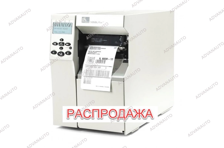 Принтер этикеток термотрансферный Zebra 105SL Plus, 203 dpi, 305 мм/c, 104 мм, USB, Ethernet фото 1