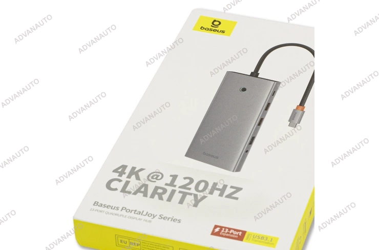 Адаптер Baseus USB Type C в HDMI-совместимый концентратор 13-в-1 фото 3