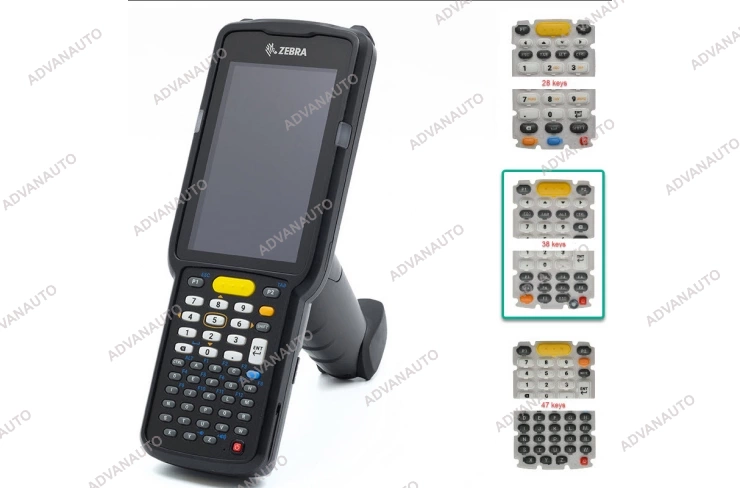 Терминал сбора данных Zebra (Motorola) MC330K-GI3HA3US01, 2D сканер, цв сенсорный, WiFi, 4GB/16GB, 38 кн, Android фото 3
