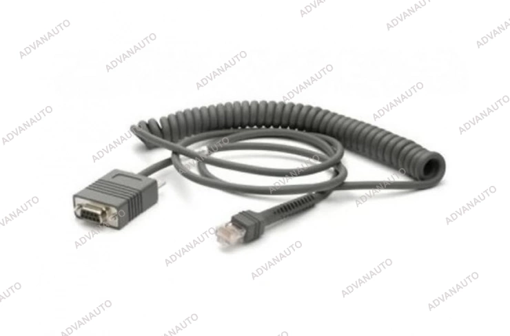 SYMBOL CBA-RF2-C09ZAR, Кабель CABLE - RS232: DB9 FEMALE CONNECTOR,9 FT.(2.8M) COILED, POWER PIN 9, -30C фото 1