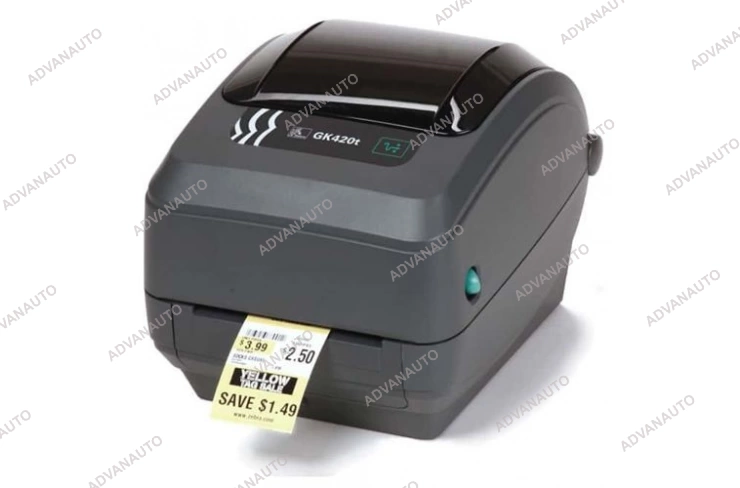 Принтер этикеток термотрансферный Zebra GK420T (GK42-102510-00GA), 203 dpi, 127 мм/c, до 104 мм, USB, Ethernet фото 1