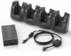 Zebra CRD3X01-401EES, Зарядное устройство 4 Slot Ethernet Charge Cradle Kit includes: 4 Slot Ethernet Cradle, Power Supply PWRS-14000-241R, DC Cord 50 фото 1