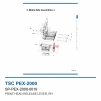 Рычаг печатающей головки TSC PEX-2000, правый (SP-PEX-2000-0019) фото 2