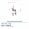 Рычаг печатающей головки TSC PEX-2000, левый (SP-PEX-2000-0018) фото 2