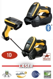 DATALOGIC PM9300-AR433RB, Сканер PowerScan PM9300, 433MHz, Laser Scanner, Auto Range, Removable Battery фото 1