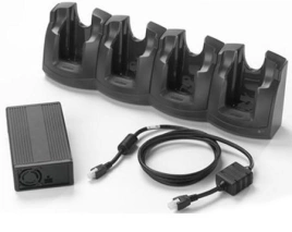 Zebra CRD3X01-401EES, Зарядное устройство 4 Slot Ethernet Charge Cradle Kit includes: 4 Slot Ethernet Cradle, Power Supply PWRS-14000-241R, DC Cord 50