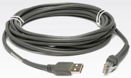 Zebra CBA-U10-S15ZAR, Кабель: интерфейсный USB, 15 футов, прямой