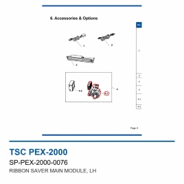 Модуль экономии риббона TSC PEX-2000, левый (SP-PEX-2000-0076) фото 2