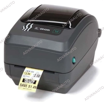 Принтер этикеток термотрансферный Zebra GK420t (GK42-102210-000), 203 dpi, 127 мм/c, до 104 мм, USB, Ethernet фото 1