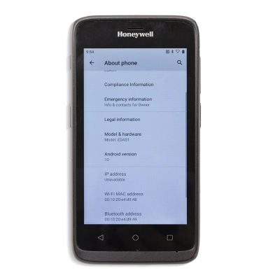 Терминал сбора данных Honeywell EDA51 EDA51-0-B623SOGUK, 2D сканер, цв сенс, WiFi, 2GB/16GB, Android 8.0. REF фото 5