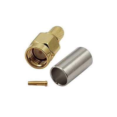 Коннектор RP-SMA-M RG58, RG142 фото 1