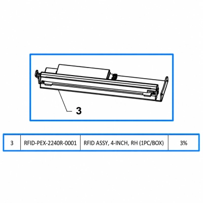 RFID-модуль TSC PEX-2000 для PEX-2240R, правый, 4 дюйма (RFID-PEX-2240R-0001) фото 1