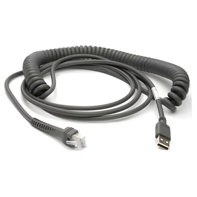 Кабель Datalogic 90A052066, USB, 5 м, витой, белый фото 1