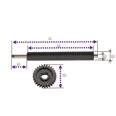 Прижимной резиновый ролик Zebra ZD420C, ZD420T, ZD620C ZD620T, 150 мм фото 5