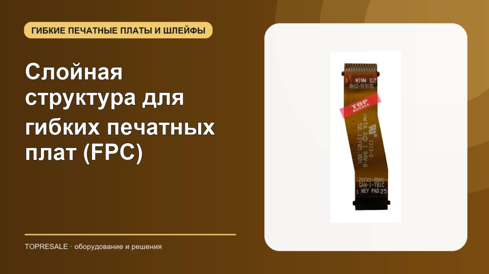 Слойная структура для гибких печатных плат (FPC)