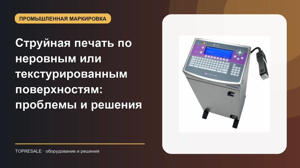 Струйная печать по неровным или текстурированным поверхностям: проблемы и решения