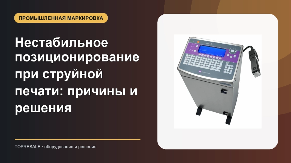 Нестабильное позиционирование при струйной печати: причины и решения