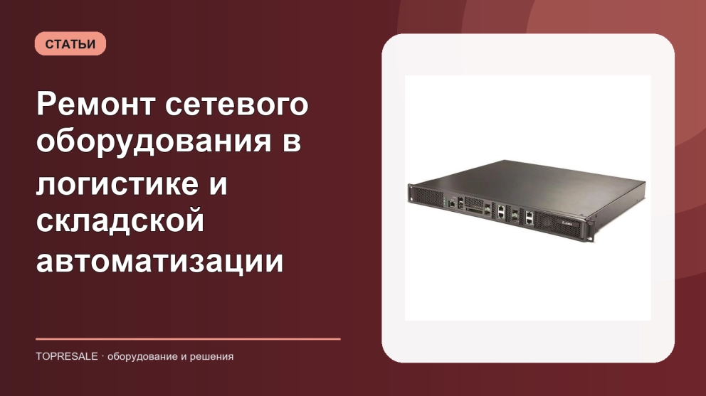 Ремонт сетевого оборудования в логистике и складской автоматизации