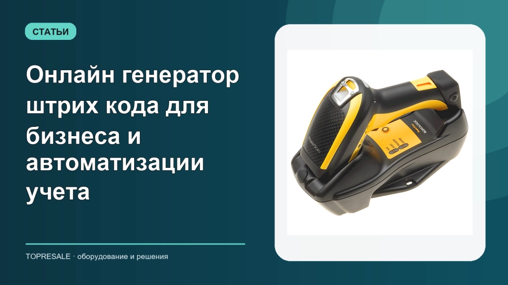 Онлайн генератор штрих кода для бизнеса и автоматизации учета