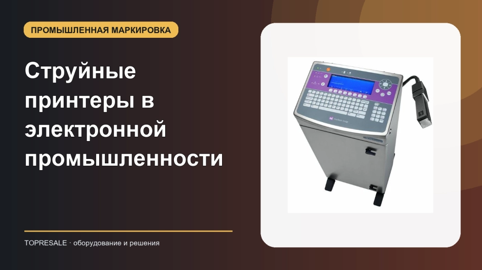 Струйные принтеры в электронной промышленности